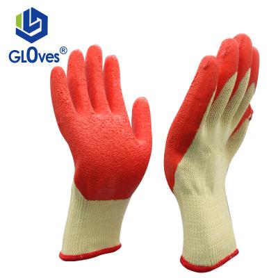 China LGSAFETY Breathable Premium Latex Coated 10 Gauge Gloves Wrinkle Latex Coated Functional Work Gloves Waterproof And Wear Resistant for sale