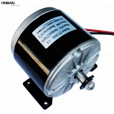 China 1016ZY Drip Proof 24V 350W Brushed Permanent Magnet Electric Scooter DC Motor for sale