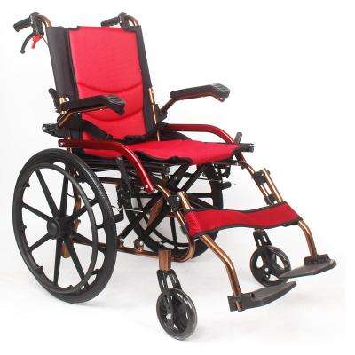 China Aluminum Premium Light Weight And Easy To Carry Aluminum Manual Wheelchair Customizable Color New Arrive for sale