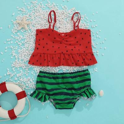 China Breathable Design Payment Watermelon Swimwear Kids Toddler Girls Two Piece Bikini for sale