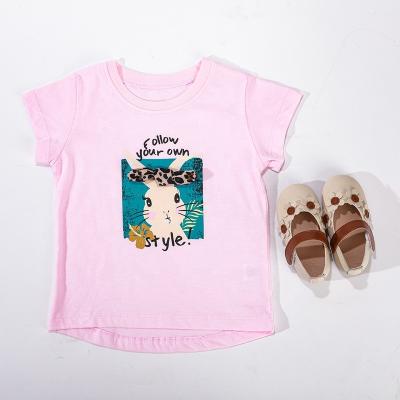 China Wholesale Summer Anti-Shrink Tops Basic 100% Child's T-shirt Cotton Kids Toddler T-Shirts for sale