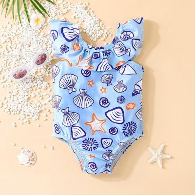 China Discount Breathable Fashion Printing Cartoon Toddler Babies Kids Baby Gimlet Swimwear For Children for sale