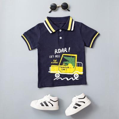 China 95% Cotton 5% Polyester Casual Anti-Shrink Polo Kids Shirts Boys For Kids Boys for sale