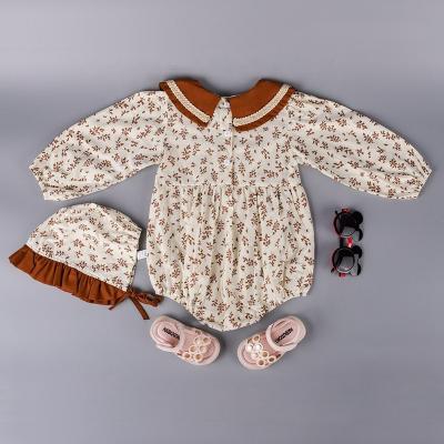 China Wholesale 100% Floral Baby Girls 95% Cotton Newborn Baby Outfits Bodysuit for sale