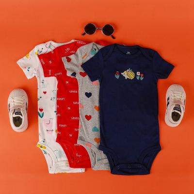 China 100% Cotton Infant Baby Clothes 6-24 Months Cotton Baby Clothing Colorful 100% Infant Jumpsuit Romper for sale