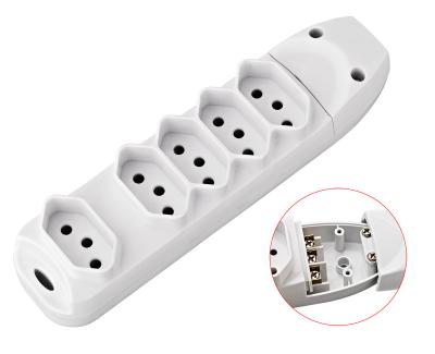 China Residential / Multipurpose Brazilian Power Strip Extension Socket 5 Ways 2P+E INMETRO 10A 250V~ for sale