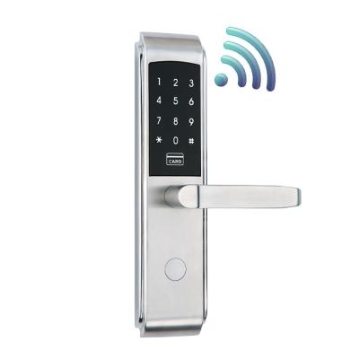 China Fernsteuerung Smart Hotel Lock Silber / Schwarz Intelligentes Smart Lock zu verkaufen