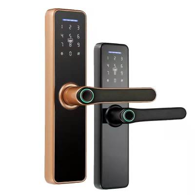 China Semi Automatic Smart Door Lock Fingerprint Aluminum Alloy Material for sale