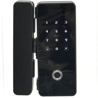 China Smart Glass Door Fingerprint Lock / Apartment Electronic Door Locks for sale