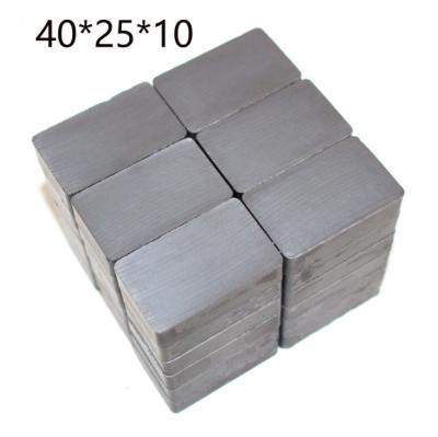 China Large Ferrite Block Magnet Industrial Super Generator Magnet Multipolar Magnet 40x25x10mm for sale