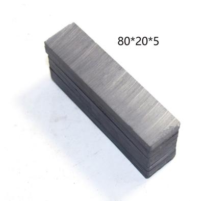 China Large Ferrite Block Magnet Industrial Super Generator Magnet Multipole Magnet 100x100x10mm 80x20x5mm for sale