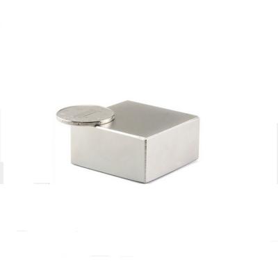 China Industrial Block Neodymium Magnets IMAN Rectangular Neodymium N45 N45 50MMX25MMX25MM Magnet n52 50x50x25 or approximate measurement for sale