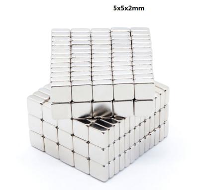 China Industrial Neodymium Blocks Magnet Super Strong Magnet 5x5x1 5x5x1.5 5x5x2 5x5x3 5x5x5 Magnet for sale