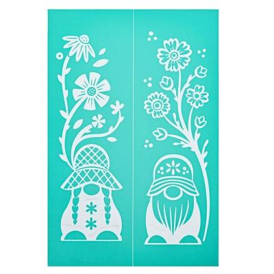 China Glass Self Adhesive Screen Printing Reusable Custom Self Adhesive Silkscreen Stencils For Home Decor for sale