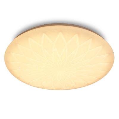 China Simple Install Acrylic Plastic Plate Cover Nordic Smart Round Bedroom Flow Mount Morden Design Led Ceiling Lights For Living Room Home Office for sale