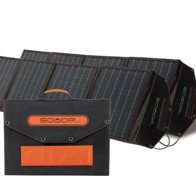 China Power Plant Souop 200W 12v 18v Collapsible Folding 200w Portable Solar Roofing Collapsible Solar Panel for sale