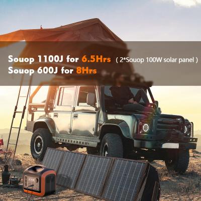 China Power Plant Factory Price Portable Foldable Solar Panel Home Use Solar Panel 100W For Outdoor Camping for sale