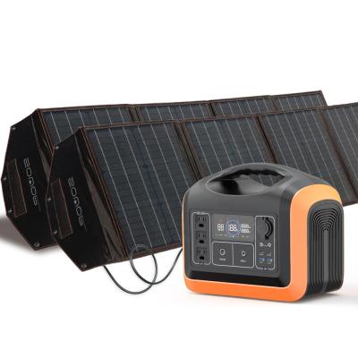 China Factory price 220V 1100W home solare generatore portable 1000 watt 1000w solar generator with solar panel for sale