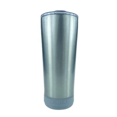 China Factory Viable Most Popular New Style 18oz Sublimation Straight Cup Smart Water Tumbler Bottles Wireless Speaker Music Tumbler for sale