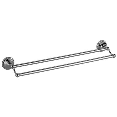 China Fashion Double Towel Bar Wall Mounted Stainless Steel Bathroom Chrome Plate 3 Years Fashion NC; Hotel Rouka of ZHE Modern 16002 >60cm for sale