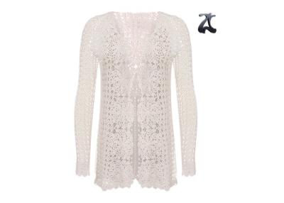 China Long Sleeves Spring Women's Knit Cardigan Sweaters With Crochet Knitting Patterns for sale