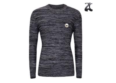 China Crew Neck Men's Knit Pullover Sweater ,  Heavy Cotton Jumper Sweater For Winter for sale