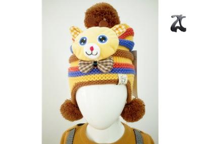 Cina L'acrilico unisex tricotta il cappello del maglione con le palle doppie per i bambini ed i bambini in vendita