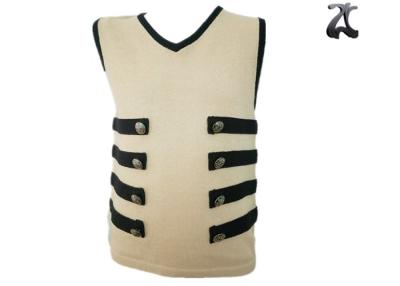 China V Neck Children Little Boys Sweater Vest With Contrast Color For Spring / Autumn for sale