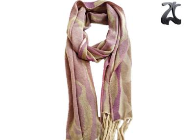 China Tencel Long Ladies Neck Scarf With Jacquard Knitting Patterns for Spring Summer for sale