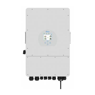 China Deye High Quality 12Kw Wall Mounted MPPT Hybrid Solar Inverter Three Phase On Grid Off Grid Cheap Price for sale