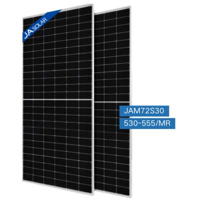 China JA Solar Supplier JA Solar Panel 550w JAM72s30 JA Solar Panel 545 Half Cut For Solar System 182mmx182mm for sale