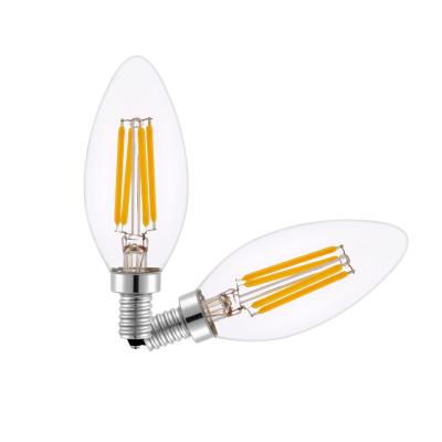 China Equivalent Type B Hotel Worbest Chandelier Bulb 40W Bulbs C35 B11 Edison Filament Candle Bulbs for sale