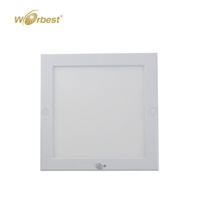 China Nice Appearance/Shenzhen Indoor Led Fixture PIR Sensor LED Slim Panel Light Ultra Slim/Easy Installation With European Standard for sale