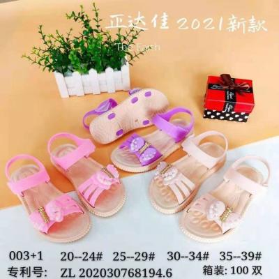 China Very Cheap Round 1.42 Dollar Pattern WYX014 Series Lovely Cute Beach Style Or Home Wear For Girl Sandals Kids for sale