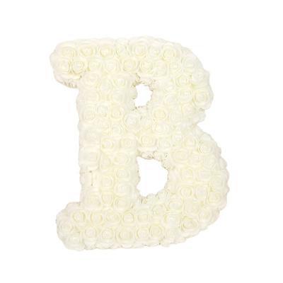 China PE Xingsheng Amazon Gifts Preserved Roses Flower 26 English Letters Bear Rose for sale