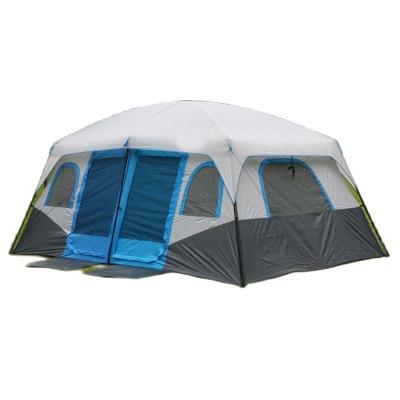 China Portable Waterproof Two Person Bedroom Tent 4-6/8-12 Bedrooms Family Party Camping Ultralarge Travel Marquee Tent for sale