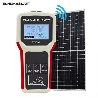 China SUNICA EY800W Smart Current Voltage Tester LCD MPPT Solar Panel Multimeter Solar Panel Tester Digital Electricity Meter VOC EY800W for sale