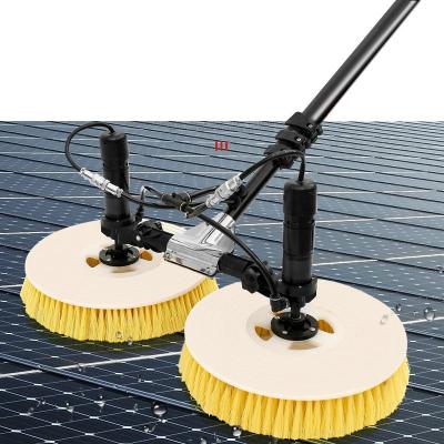 China Sunica Solar Panel Cleaning Brush Dual Head Solar Panel Cleaning Brush and Polish Tool Cleaning Equipment for sale