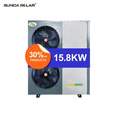 China Hotel New Energy R32 R410A ERP A+++ Heatpump 15KW 20KW 22KW DC Inverter Air Source Air to Water Heat Pump for sale