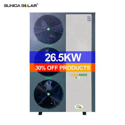 China Hotel 10KW 15KW 20KW 30KW DC Inverter Heatpump Warmepumpe Monoblock Inverter Air to Water Air Source Heat Pump for sale