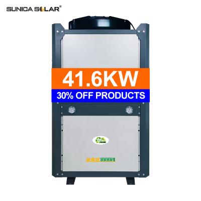 China Hotel China 8KW 12KW Central Heating DHW Pump R410a R32 DC Cooling Inverter All In One Air Source Heat Pump Air Water Heater for sale