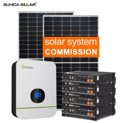 China 10kw solar power system home 30kw 12kw 10kw 8kw 5kw hybrid solar panel home energy system for home use factory wholesale for sale