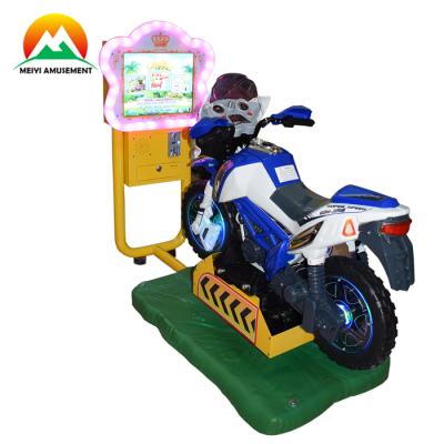 China Plastic Metal Motor 3D Kiddie Ride With Coin Operated Video Games Swing Machine Car Racing Game For Kids for sale