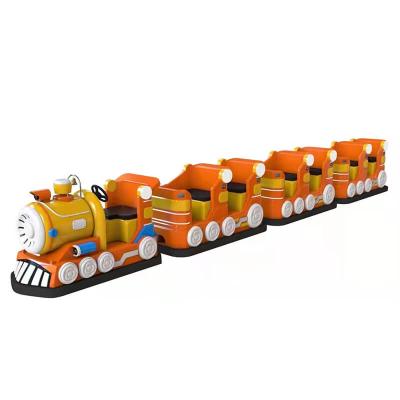 China Fiberglass / Metal Amusement Park Small Electric Train Kiddie Rides Game Machine for sale