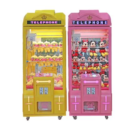 China Metal /tempering Gift Machine Plush Toys Vending Machine Glass Custom Claw Crane Game Machines for sale