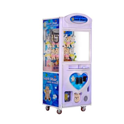 China Personalized Custom Wooden/Plastic/Glass Gift Machine Angel Bear Selling Toys Claw Crane Game Machine Coin Operated Indoor Game Machine for sale