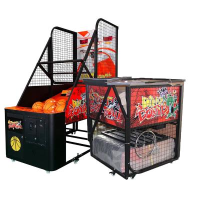 China Metal+acrylic+wood Basketball Match Machine Arcade Indoor Sports Street Basketball Coin Operated Game Machine For Adult for sale