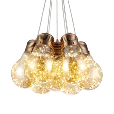 China New Design Residential Wholesale Glass Chandelier Fittings Decorative Light Pendant Light for sale