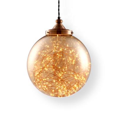 China Modern Glass Led Pendant Light Starry Star Hanging Modern Pendant Lamp for sale