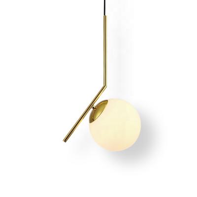 China Modern Globe Residential Nordic Glass Ball Fancy Kitchen Style Pendant Light Round for sale